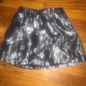 Metallic skirt